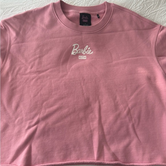 NWT BARBIE x KITH Crissy Crew 60th Anniversary Barbiecore Sweatshirt in Pink L - Picture 2 of 7
